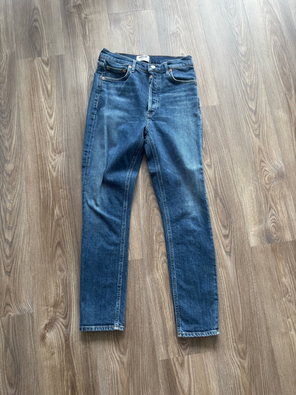 AGOLDE Cropped Dark Wash Jeans Size 27